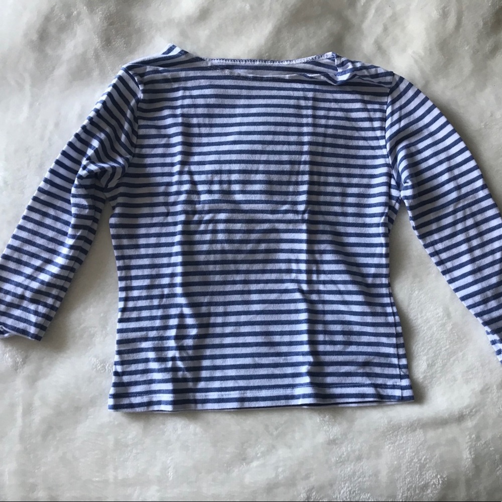 3/4 sleeves stripped top